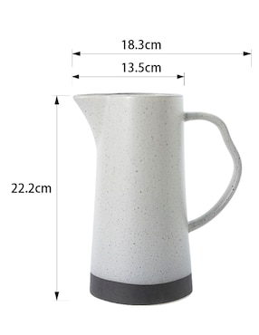Jarra de porcelana Haus Sereno gris