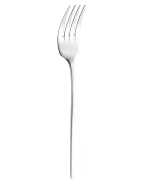 Tenedor Haus Black & Silver de acero inoxidable