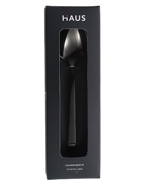 Cuchara Haus Black & Silver para té