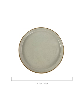 Plato postre Haus Industrial de stoneware