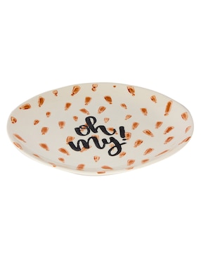 Plato ensalada halloween Haus Spooky Season de stoneware