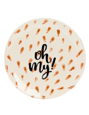 Plato ensalada halloween Haus Spooky Season de stoneware