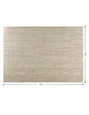Mantel individual rectangular de PVC Haus Basic Colors