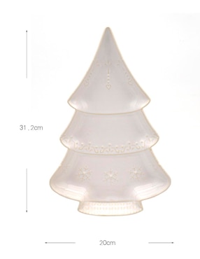 Platón navideño Haus Holidays de stoneware