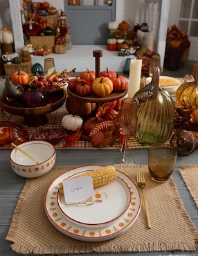 Plato trinche Haus Harvest Pumpkins de stoneware