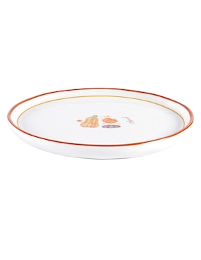 Plato ensalada Haus Harvest Pumpkins de stoneware