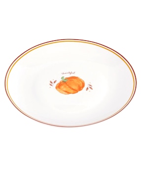 Plato ensalada Haus Harvest Pumpkins de stoneware