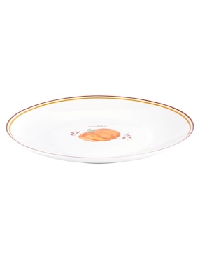 Plato ensalada Haus Harvest Pumpkins de stoneware