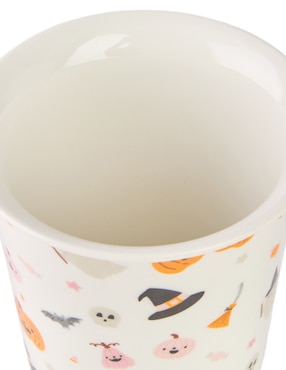 Termo Haus de Halloween de gres con tapa a presión 350 ml