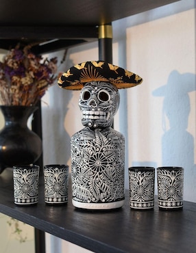 Licorera Mexskeletons forma irregular