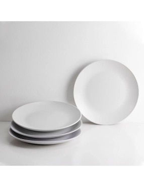 Set Platos Trinche Italo De Porcelana 4 Piezas