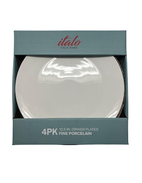 Set platos trinche Italo de porcelana 4 piezas