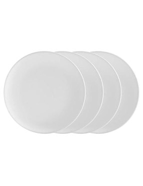 Set Platos Trinche Italo De Porcelana 4 Piezas