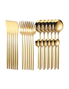 Set cubiertos Myrva de acero inoxidable 24 piezas