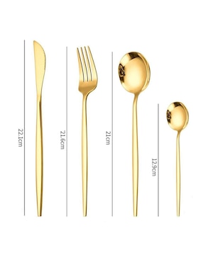 Set cubiertos Myrva de acero inoxidable 24 piezas