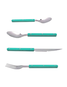 Set cubiertos Haus Ithaca de acero inoxidable 16 piezas