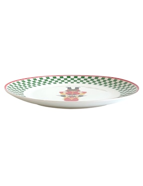 Plato postre navideño Haus Holidays Nutcracker de porcelana