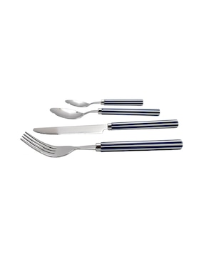 Set cubiertos Haus Lugano de acero inoxidable 16 piezas