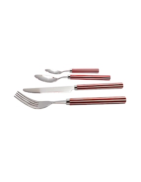 Set cubiertos Haus Lugano de acero inoxidable 16 piezas
