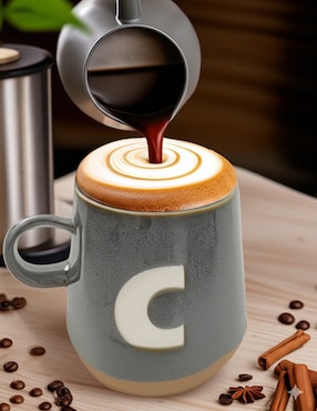 Taza americana Haus letra C