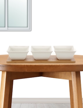 Set salsera Haus Mambu de porcelana