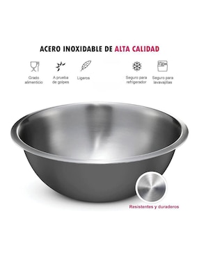 Set bowl Royal Haus By Apolo 3 piezas de acero inoxidable