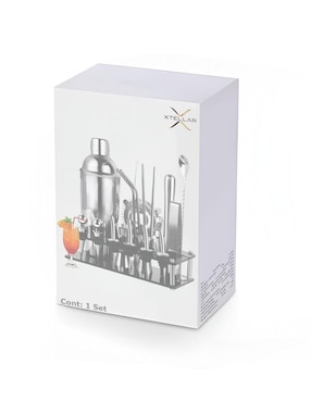 Set cocteles Xtellar Xtllar de acero inoxidable