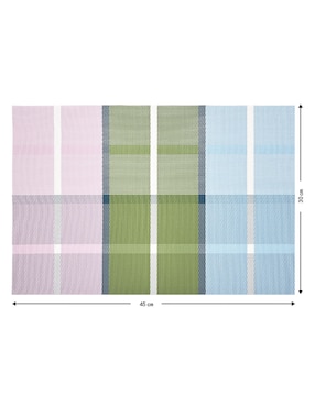 Mantel individual rectangular de plástico Haus