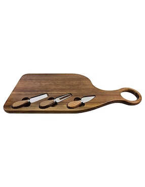 Set tabla para queso Haus de madera