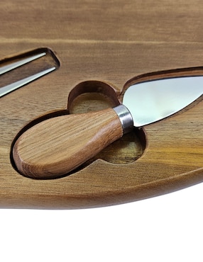 Set tabla para queso Haus de madera