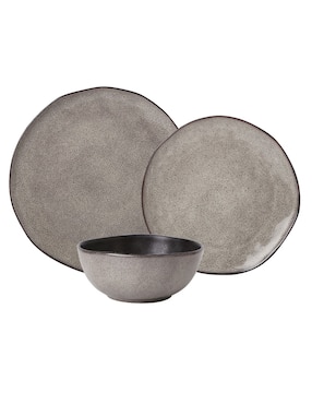 Vajilla cerrada Haus de stoneware para 4 personas