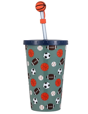 Vaso con tapa y popote Haus Kids