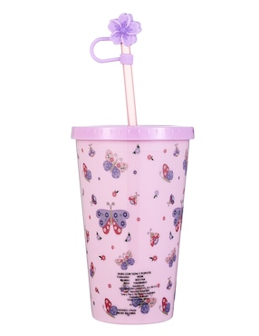 Vaso con tapa y popote Haus Kids