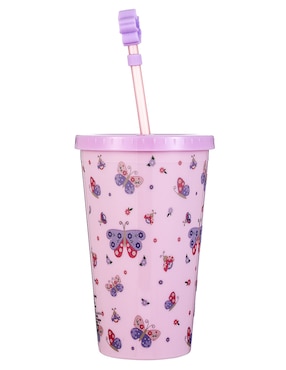 Vaso con tapa y popote Haus Kids