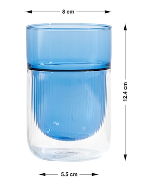 Vaso doble pared Haus de vidrio