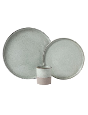 Vajilla cerrada Haus de stoneware para 4 personas