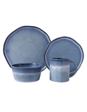Vajilla cerrada Haus de stoneware para 4 personas