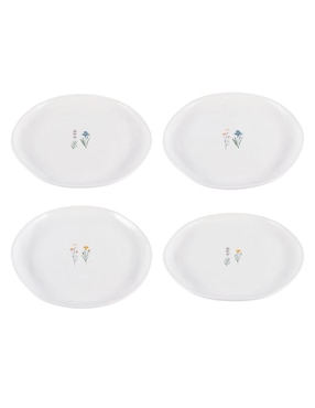 Set platos ensalada Haus Oasis Floral 4 piezas