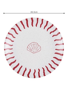 Plato ensalada Haus Oasis Tropical de stoneware