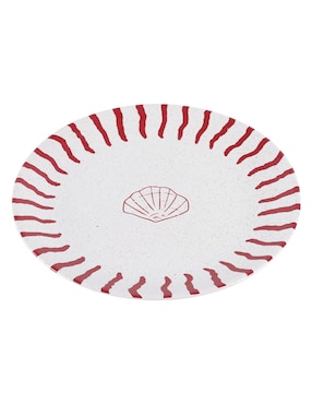 Plato ensalada Haus Oasis Tropical de stoneware