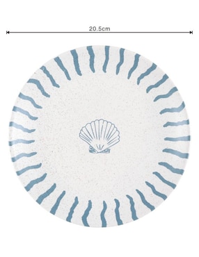 Plato ensalada Haus Oasis Tropical de stoneware