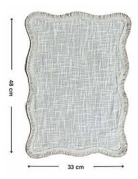 Mantel individual rectangular de algodón Haus Oasis Floral