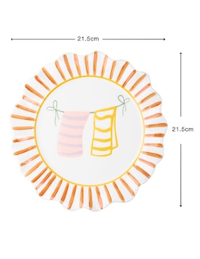 Plato ensalada Haus de cerámica