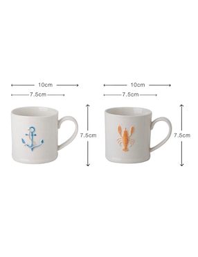 Set tazas clásica Haus 2 piezas