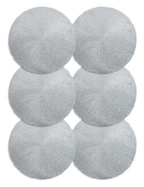 Set plato base navideño Cantia Tutal de plástico 6 piezas