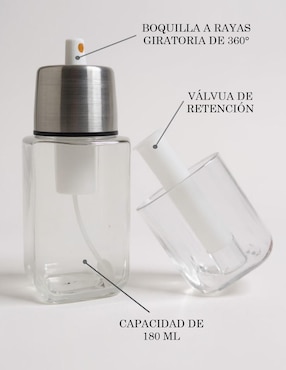 Kit de aceitera CM-TOP Spray de Cocina de 180ml de vidrio