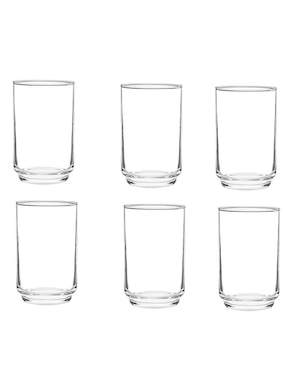 Set de vasos para agua Xtellar de vidrio con 6 piezas