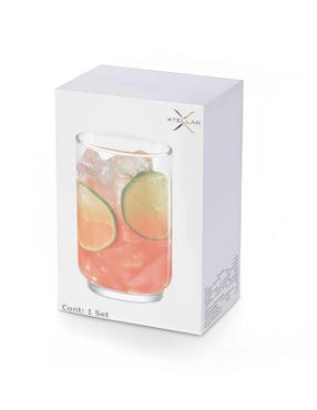 Set de vasos para agua Xtellar de vidrio con 6 piezas