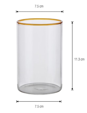 Vaso para jugo Haus de vidrio