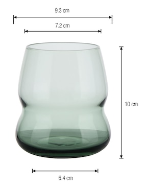 Vaso para agua Haus de vidrio